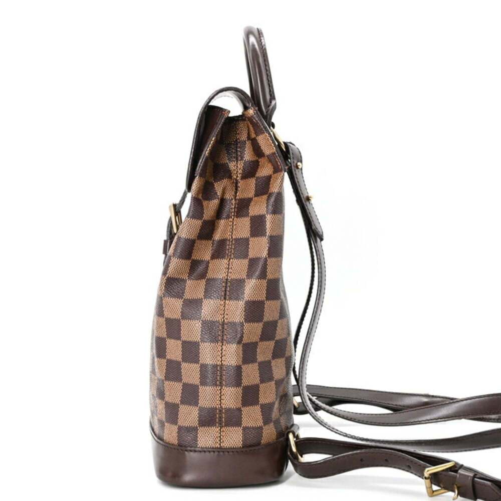 LOUIS VUITTON Authentic Brown Damier Canvas Backpack - Picture 3 of 16
